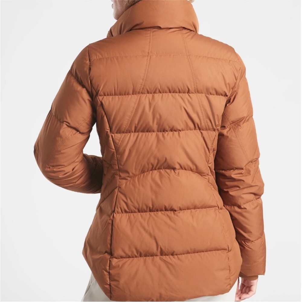 Athleta Downtown Puffer Jacket Rust - image 2